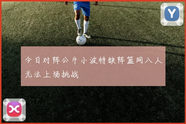 今日对阵公牛小波特缺阵篮网八人无法上场挑战